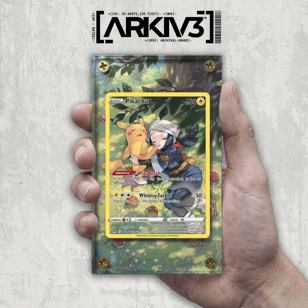 [UNIT: TG05/TG30] // Pikachu Extended Art Display Case - Raw