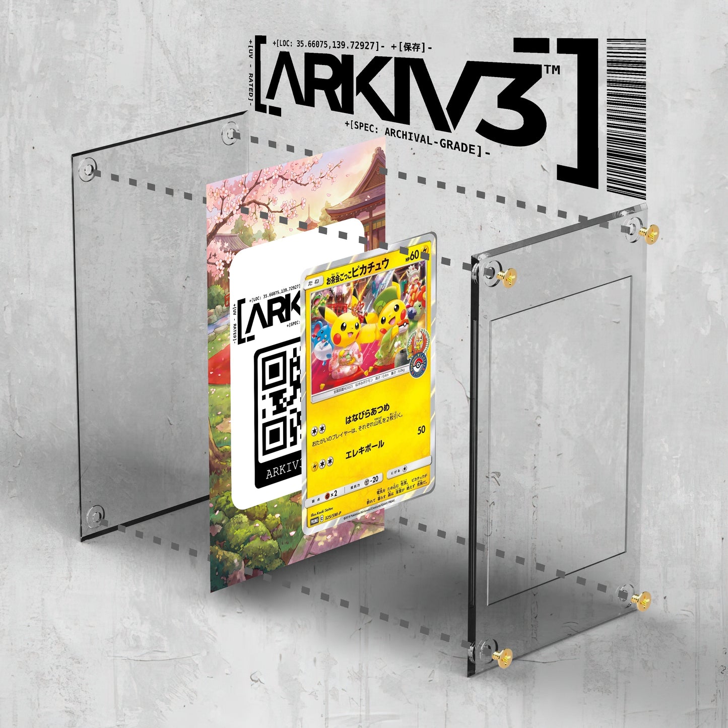 [UNIT: ] // Pikachu [Tea Party] 325-SM-P Extended Art Display Case - Raw