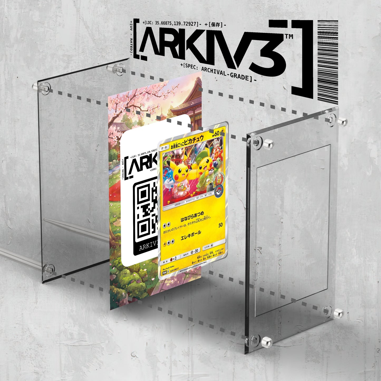 [UNIT: ] // Pikachu [Tea Party] 325-SM-P Extended Art Display Case - Raw