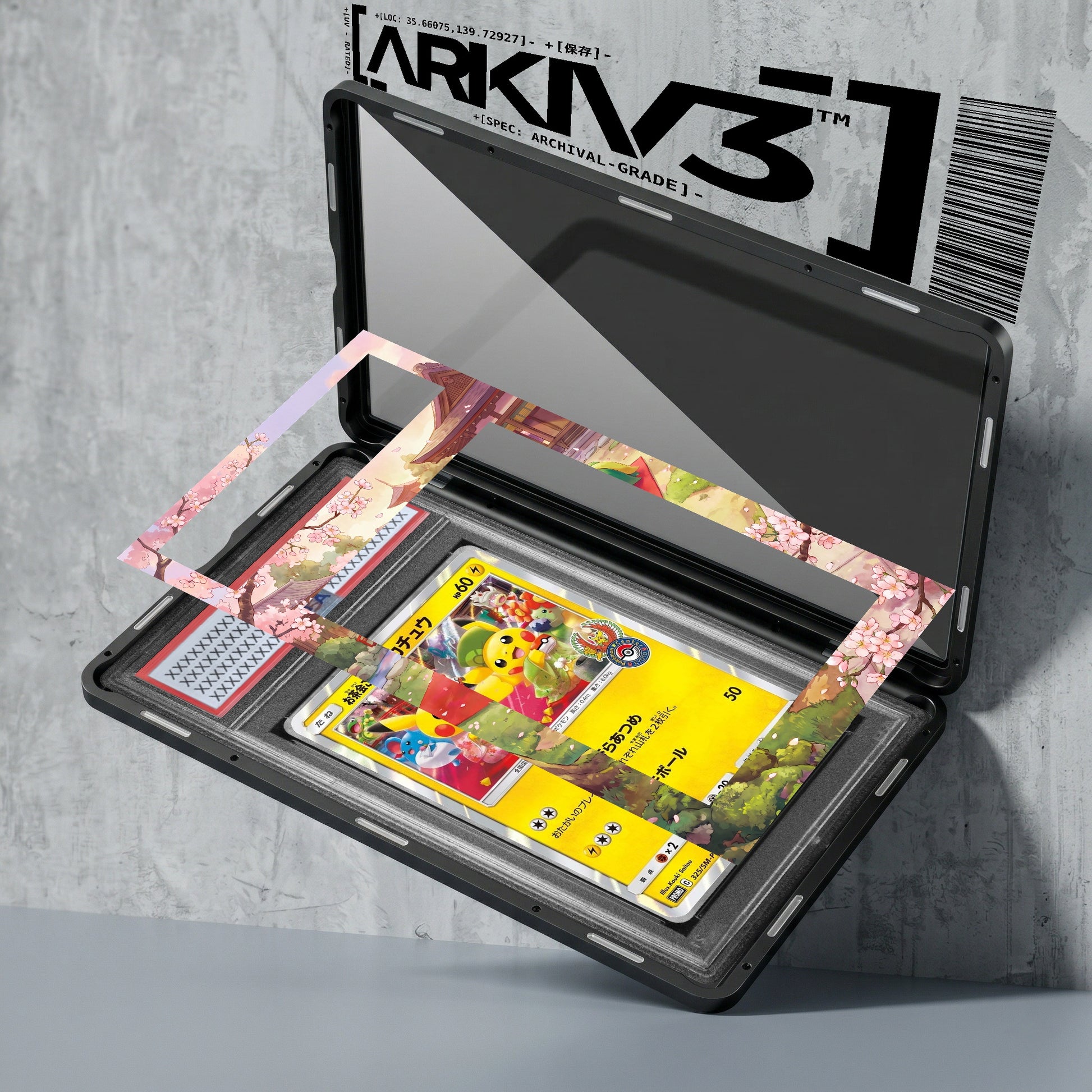 ARKIV3 PSA graded exploded mockup