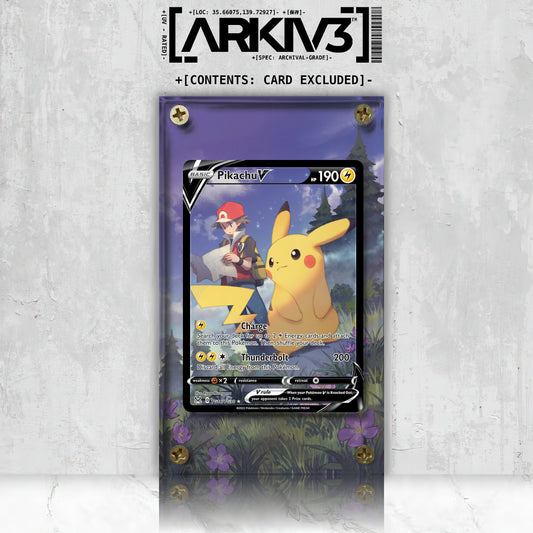 [UNIT: TG16/TG30] // Pikachu V Extended Art Display Case - Raw