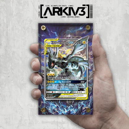 [UNIT: SM168/248] // Pikachu & Zekrom-GX Extended Art Display Case - Raw