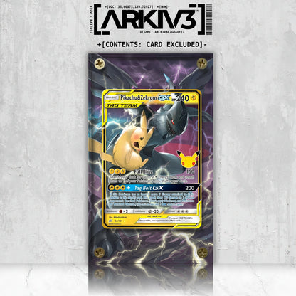 [UNIT: 33/181] // Pikachu & Zekrom GX Extended Art Display Case - Raw