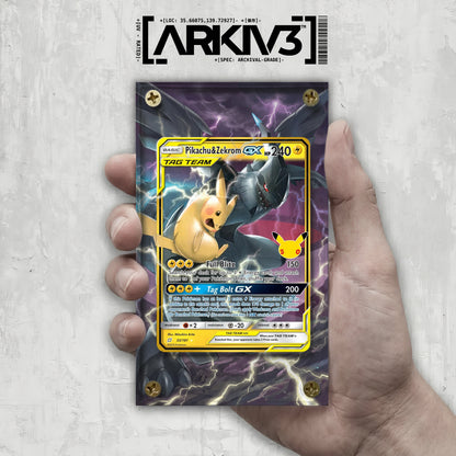 [UNIT: 33/181] // Pikachu & Zekrom GX Extended Art Display Case - Raw
