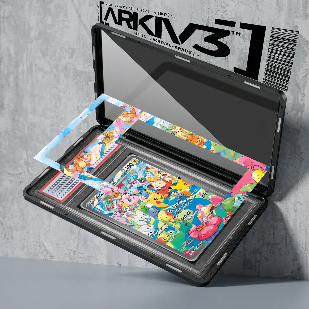 ARKIV3 PSA graded exploded mockup
