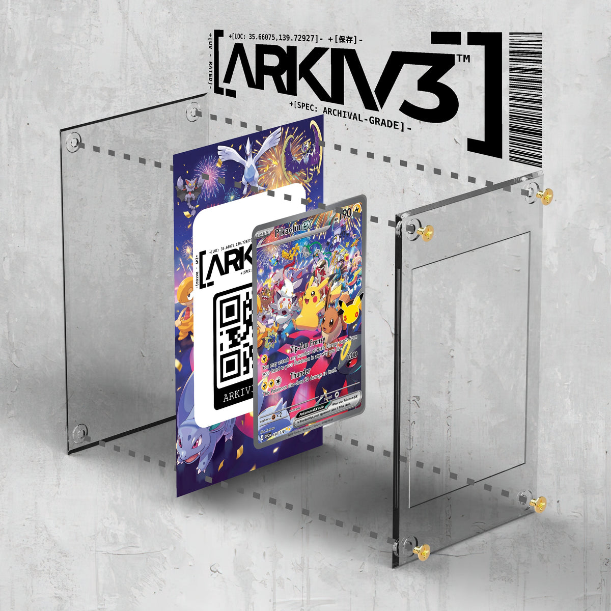 [UNIT: 150/128] // Pikachu ex Extended Art Display Case - Raw