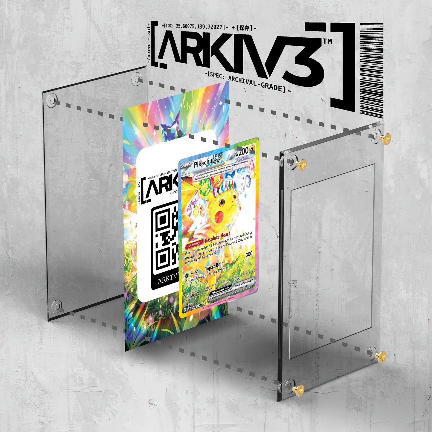 [UNIT: 238/191] // Pikachu ex Extended Art Display Case - Raw
