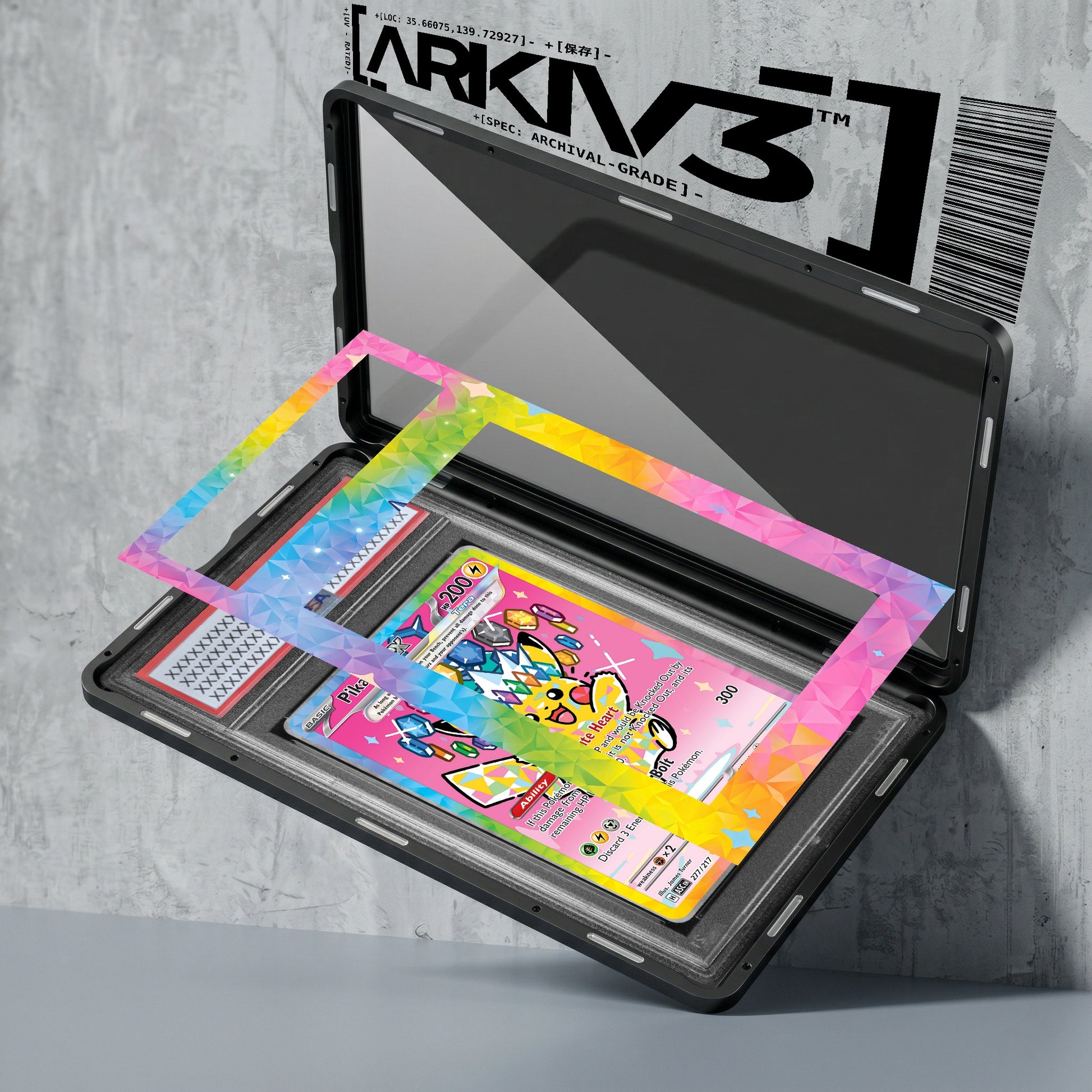 ARKIV3 PSA graded exploded mockup