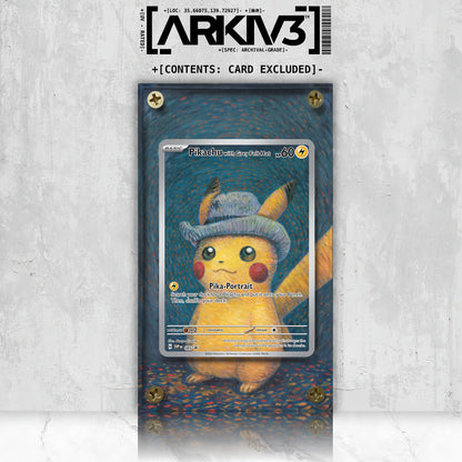 [UNIT: 085] // Pikachu with Grey Felt Hat Extended Art Display Case - Raw