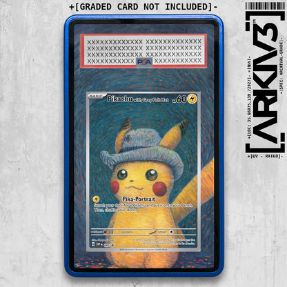 [UNIT: 085] // Pikachu with Grey Felt Hat Extended Art Display Case - Graded