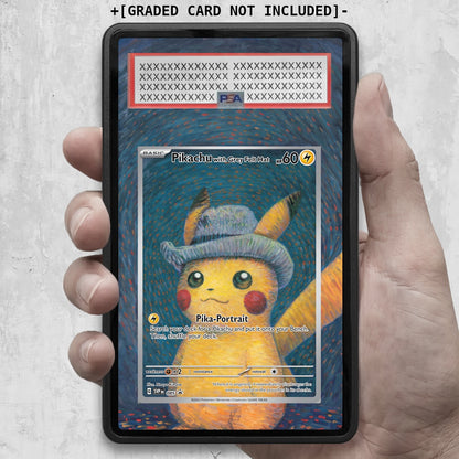 [UNIT: 085] // Pikachu with Grey Felt Hat Extended Art Display Case - Graded