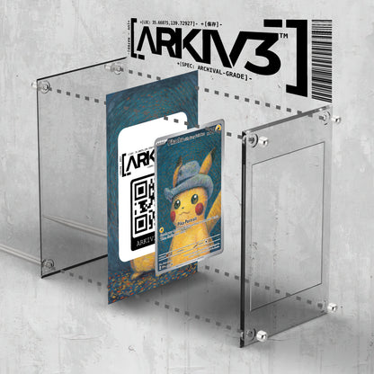 [UNIT: 085] // Pikachu with Grey Felt Hat Extended Art Display Case - Raw