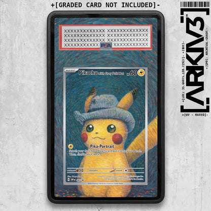 [UNIT: 085] // PSA/TAG Pikachu with Grey Felt Hat Extended Art Display Case - Graded