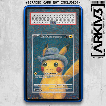 [UNIT: 085] // PSA/TAG Pikachu with Grey Felt Hat Extended Art Display Case - Graded