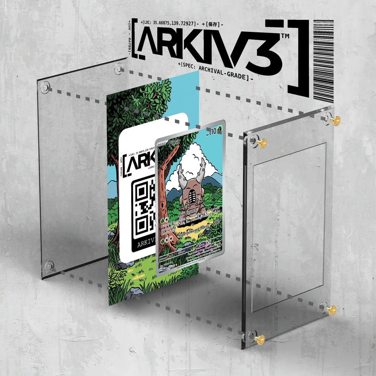 [UNIT: 168/167] // Pinsir Extended Art Display Case - Raw
