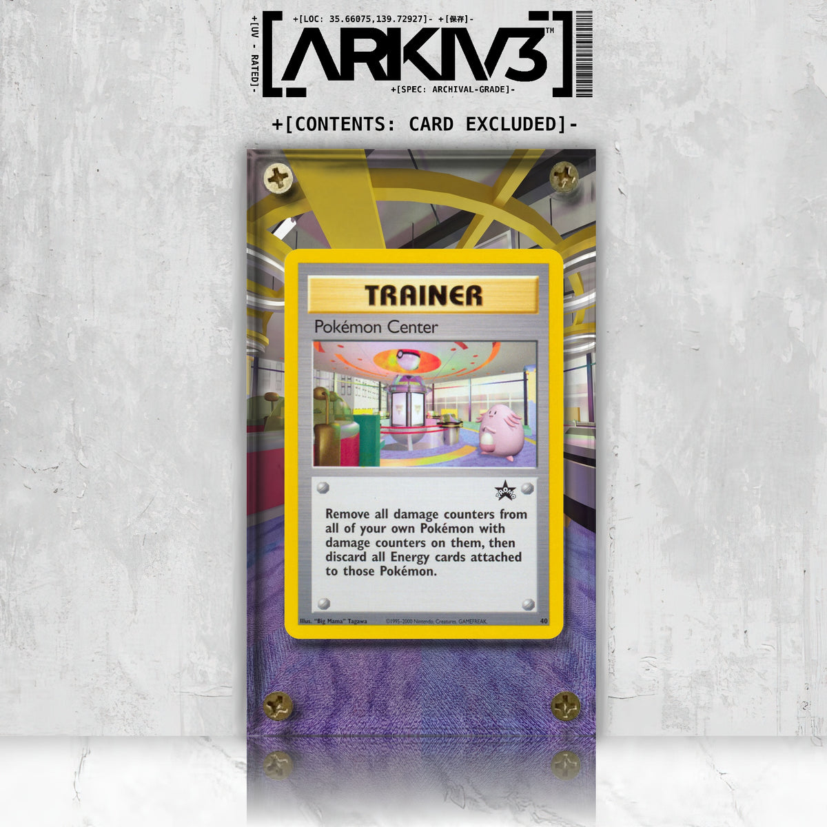 [UNIT: 40/53] // Pokemon Center WOTC Extended Art Display Case - Raw