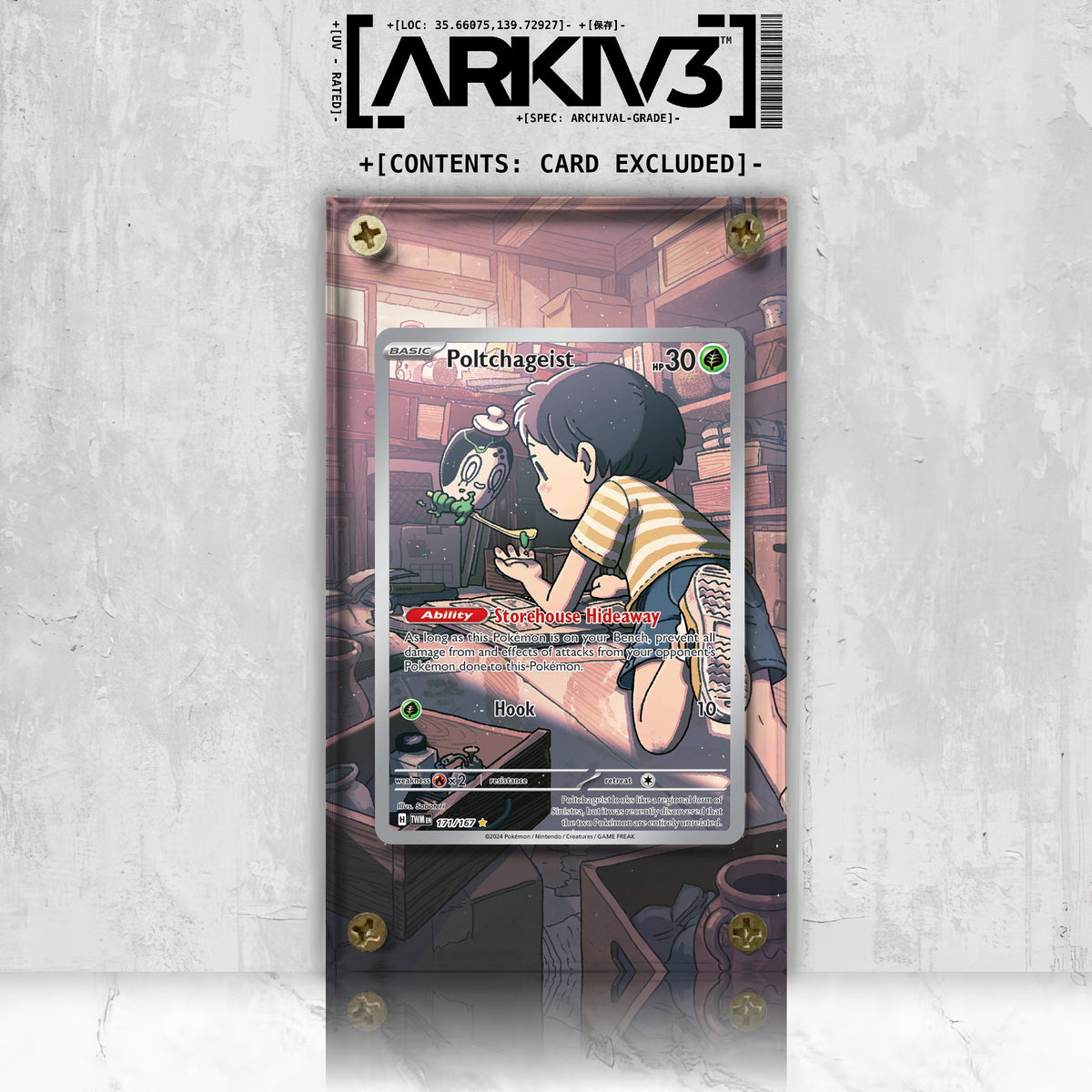 [UNIT: 171/167] // Poltchageist Extended Art Display Case - Raw