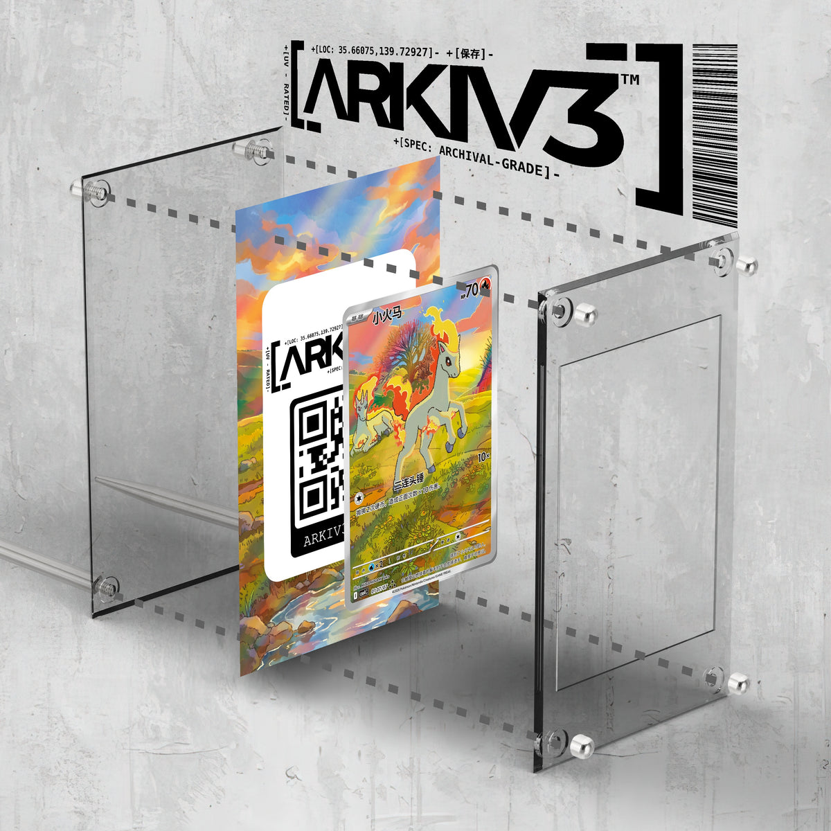 [UNIT: 0107/07] // Ponyta Extended Art Display Case - Raw