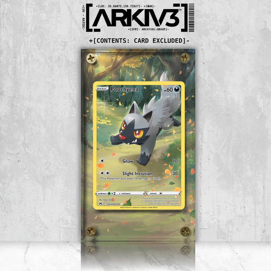 [UNIT: GG33/70] // Poochyena Extended Art Display Case - Raw