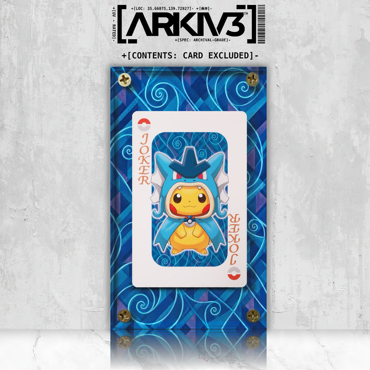 [UNIT: ] // Pretend Gyarados Pikachu (Joker) Playing Cards Extended Art Display Case - Raw