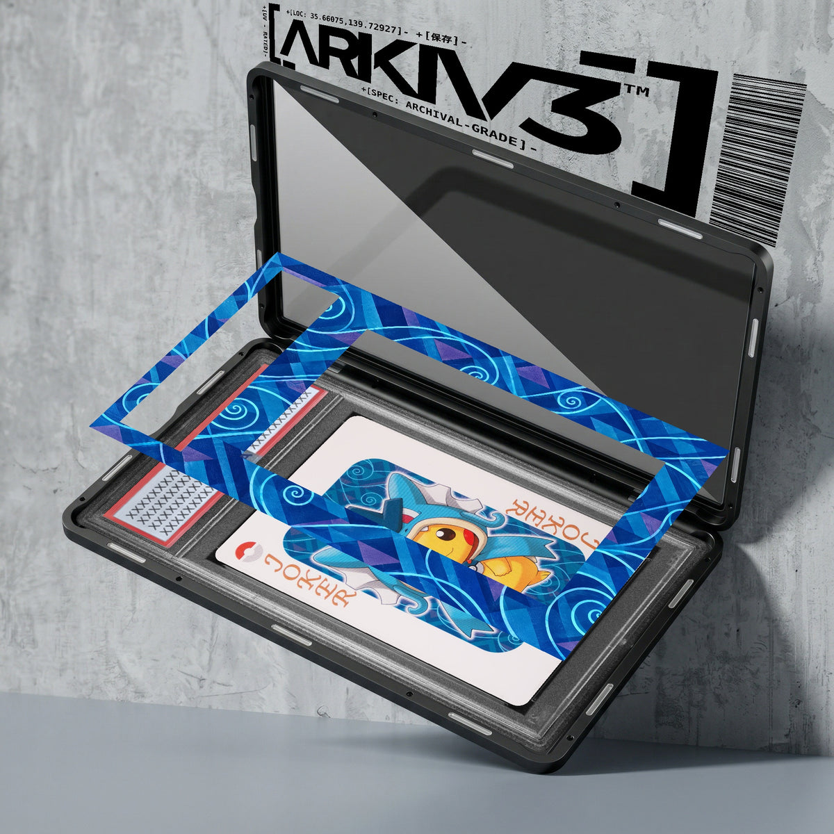 ARKIV3 PSA graded exploded mockup
