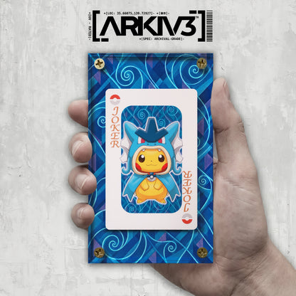 [UNIT: ] // Pretend Gyarados Pikachu (Joker) Playing Cards Extended Art Display Case - Raw