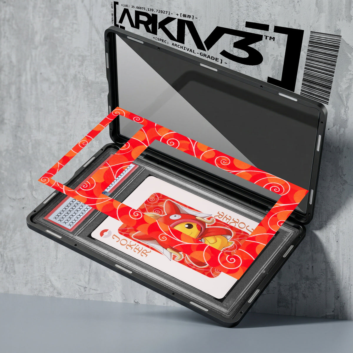 ARKIV3 PSA graded exploded mockup