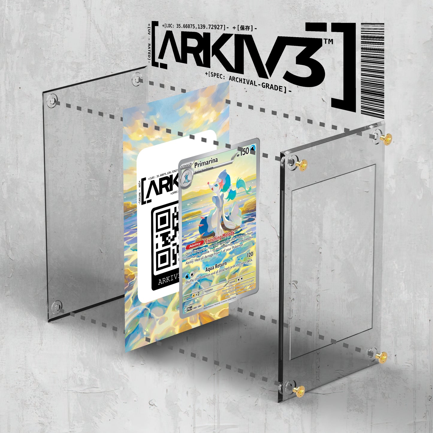 [UNIT: 88/84] // Primarina Extended Art Display Case - Raw