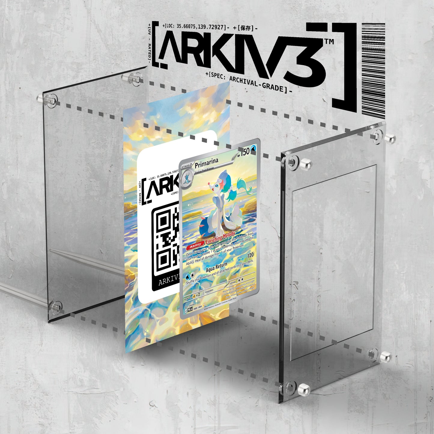 [UNIT: 88/84] // Primarina Extended Art Display Case - Raw