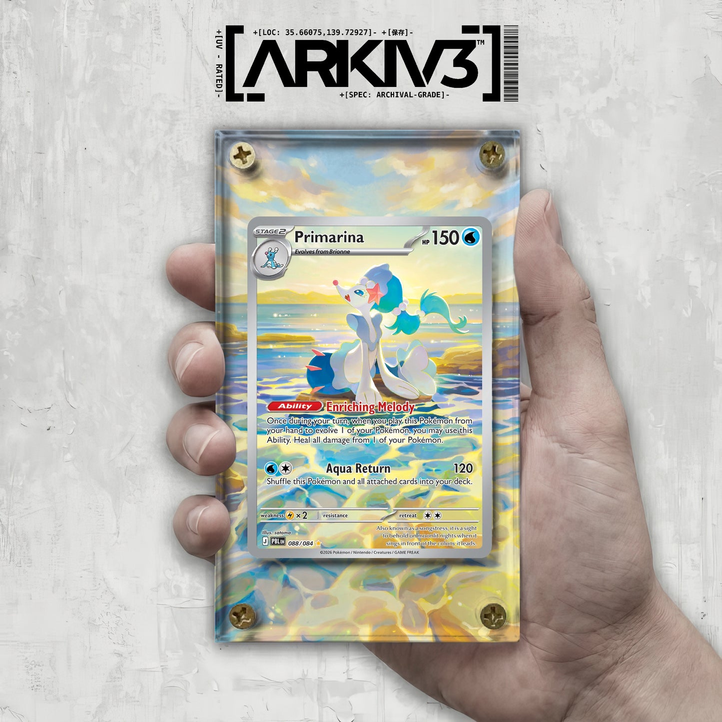 [UNIT: 88/84] // Primarina Extended Art Display Case - Raw