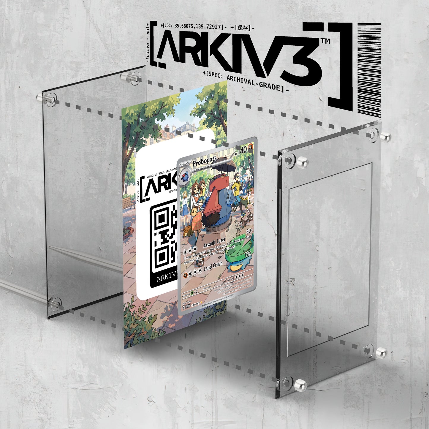 [UNIT: 182/167] // Probopass Extended Art Display Case - Raw