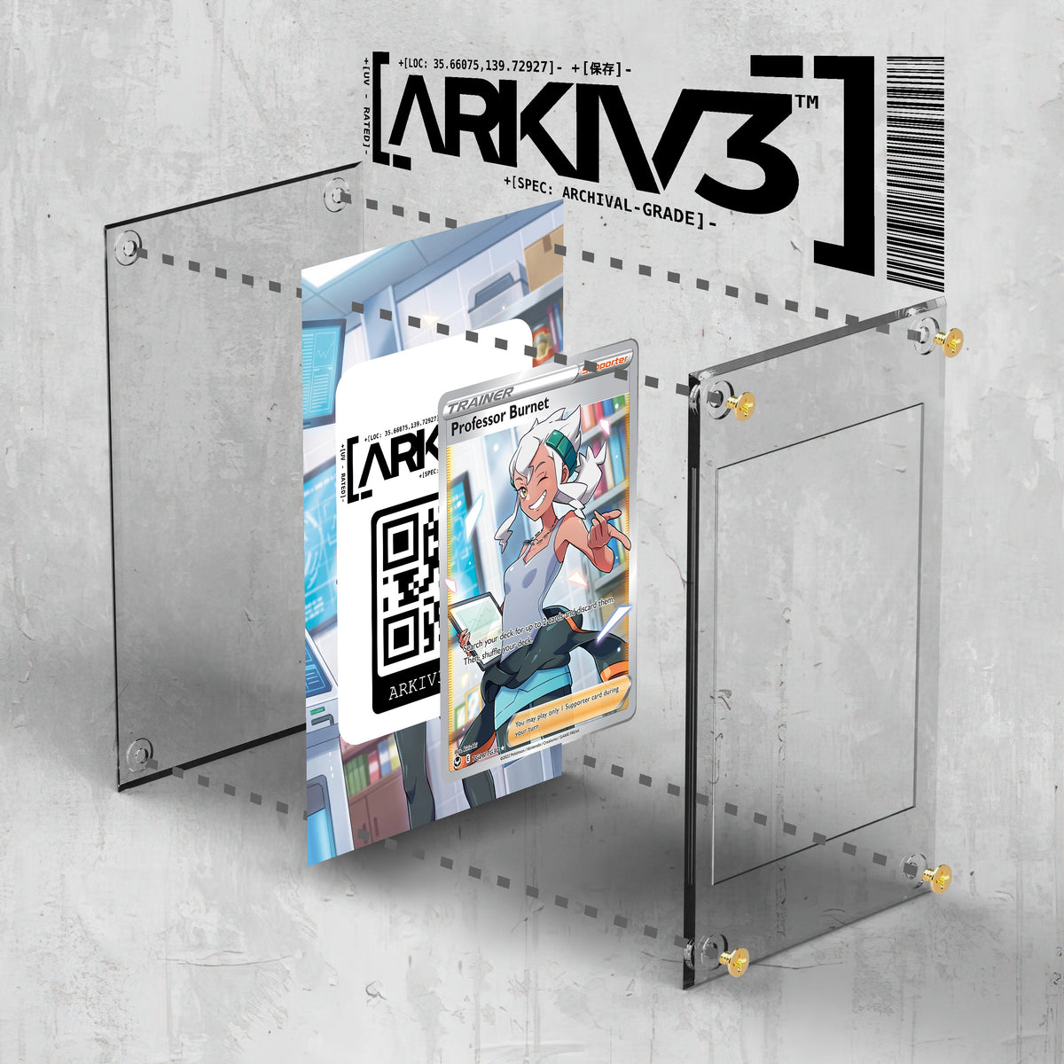 [UNIT: TG26/TG30] // Professor Burnet Extended Art Display Case - Raw