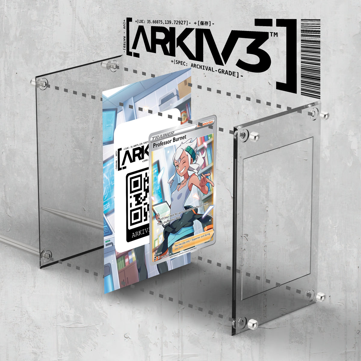 [UNIT: TG26/TG30] // Professor Burnet Extended Art Display Case - Raw