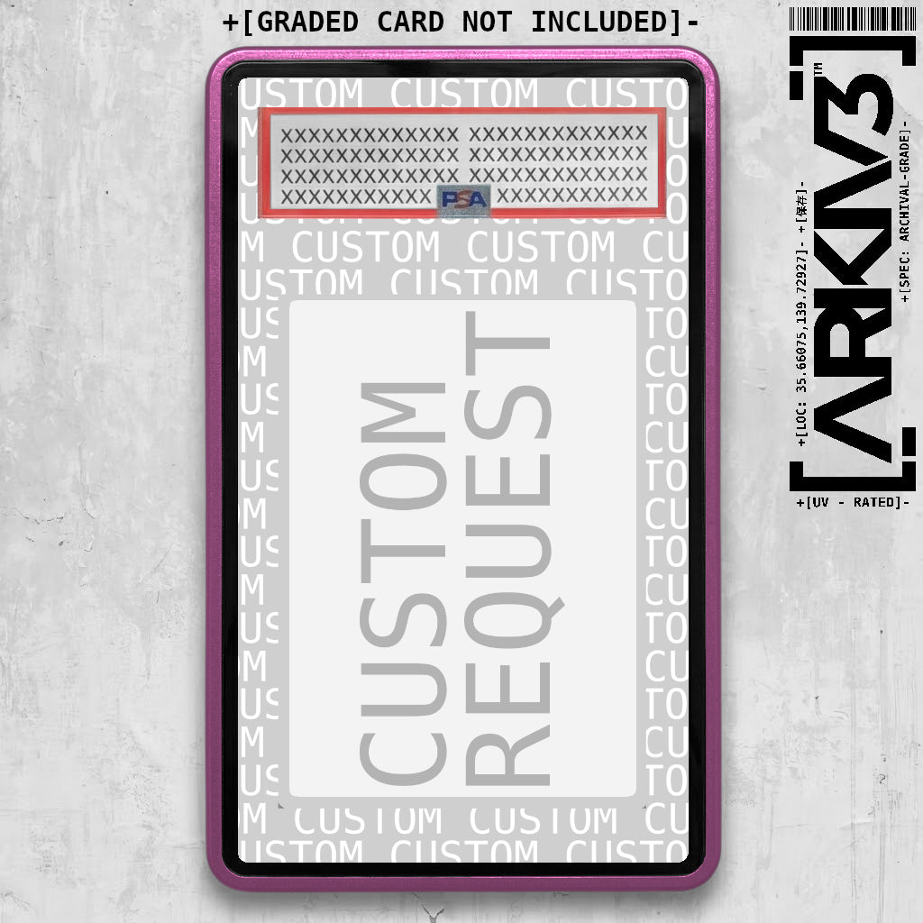 Custom Extended Art Display Case - Graded