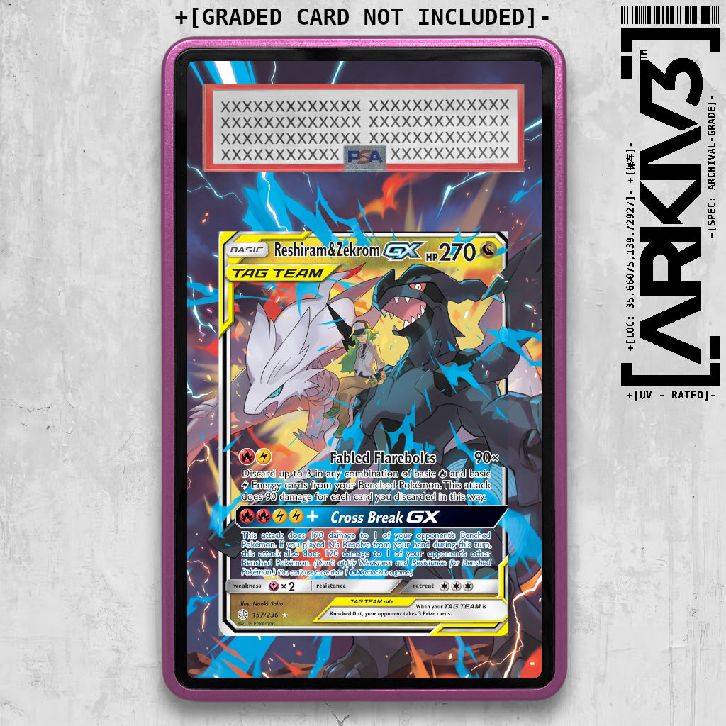 [UNIT: 157/236] // Reshiram & Zekrom GX Extended Art Display Case - Graded