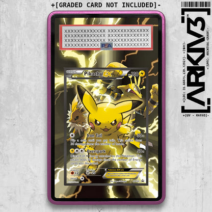 [UNIT: XY124] // Pikachu EX Extended Art Display Case - Graded