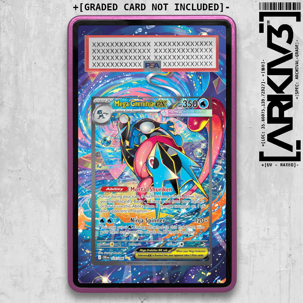 [UNIT: 116/086] // Mega Greninja ex Extended Art Display Case - Graded