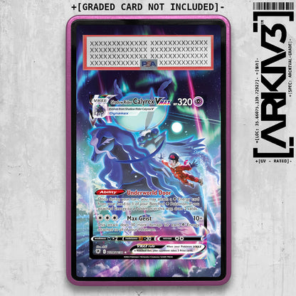 [UNIT: TG18/TG30] // Shadow Rider Calyrex VMAX Extended Art Display Case - Graded