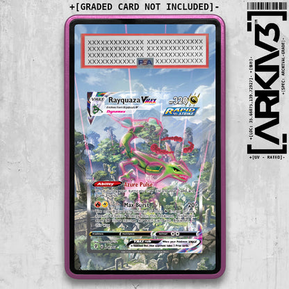 [UNIT: 218/203] // Rayquaza Vmax Extended Art Display Case - Graded