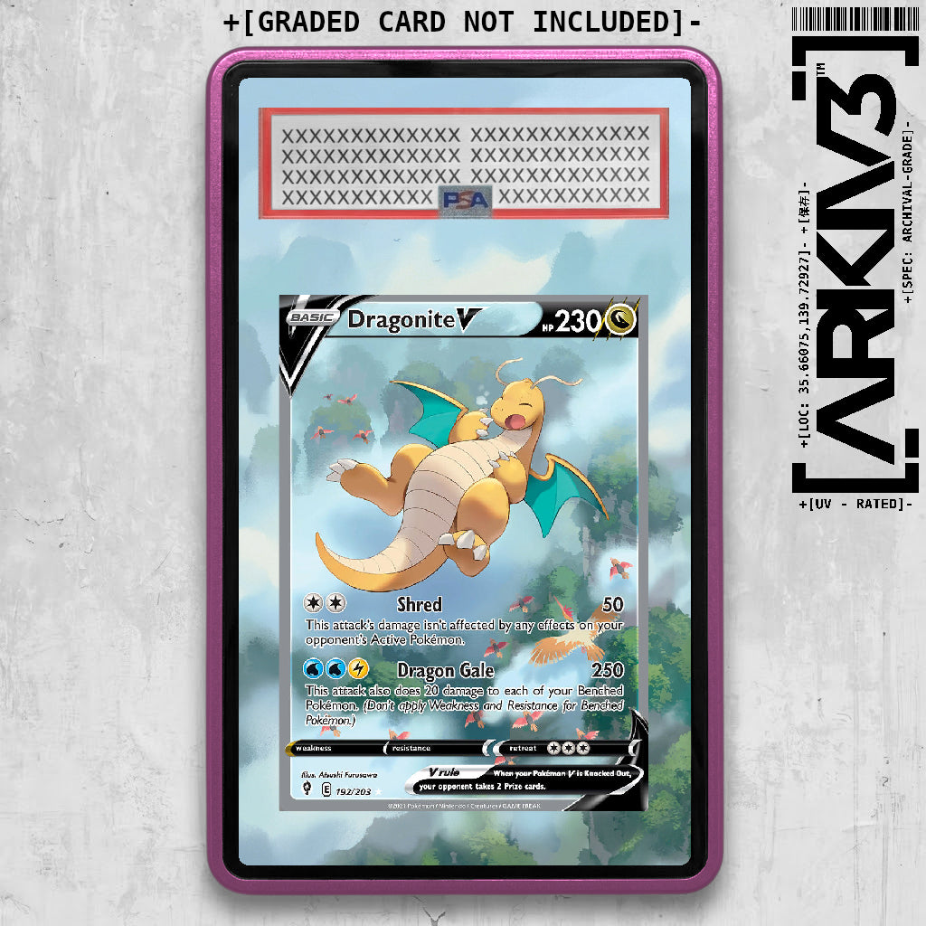 [UNIT: 192/203 // Dragonite V Extended Art Display Case - Graded
