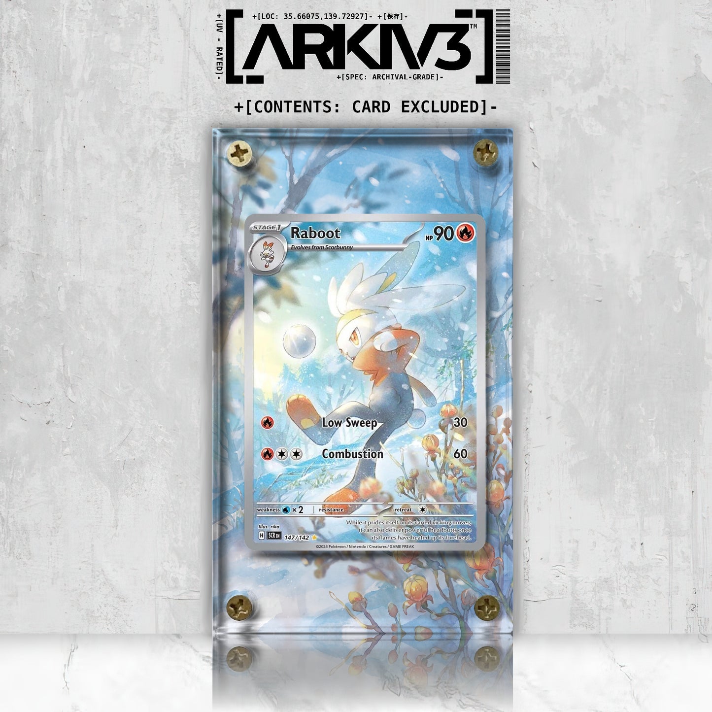 [UNIT: 147/142] // Raboot Extended Art Display Case - Raw