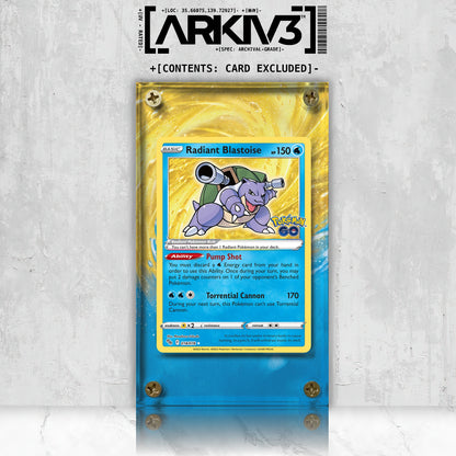 [UNIT: 18/78] // Radiant Blastoise Extended Art Display Case - Raw