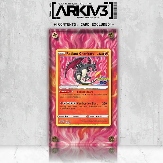 [UNIT: 11/78] // Radiant Charizard Extended Art Display Case - Raw