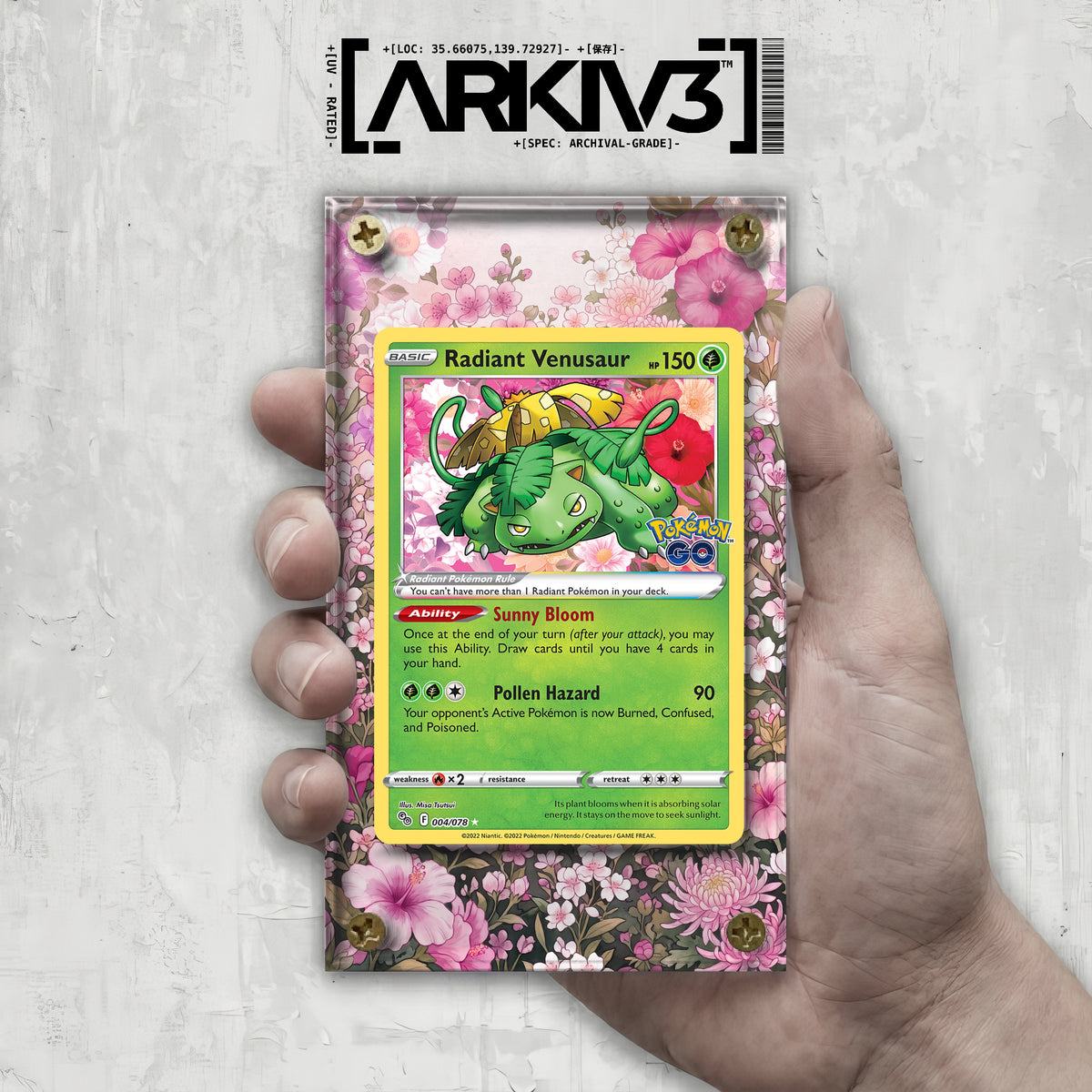 [UNIT: 4/78] // Radiant Venusaur Extended Art Display Case - Raw