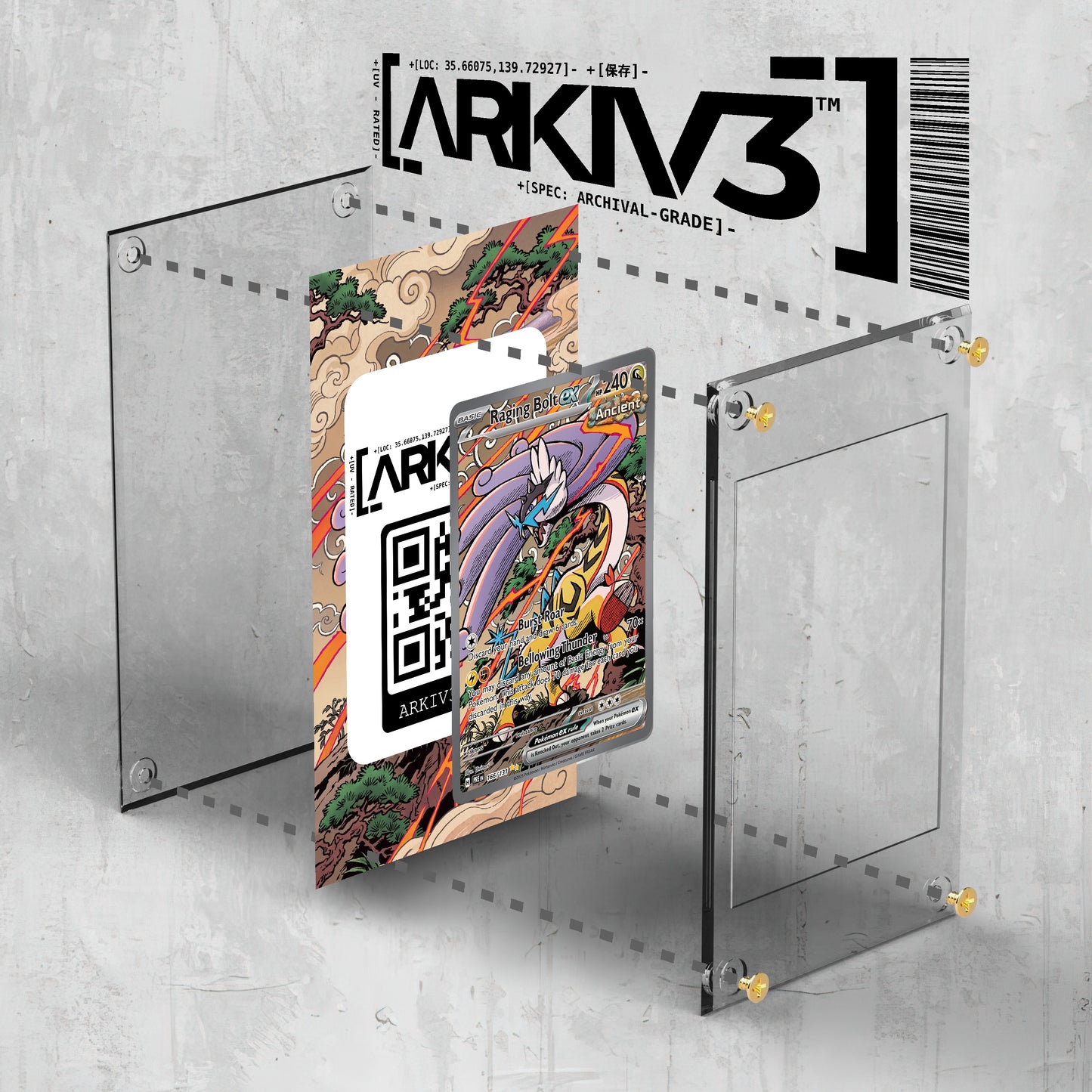 [UNIT: 166/131] // Raging Bolt ex Extended Art Display Case - Raw