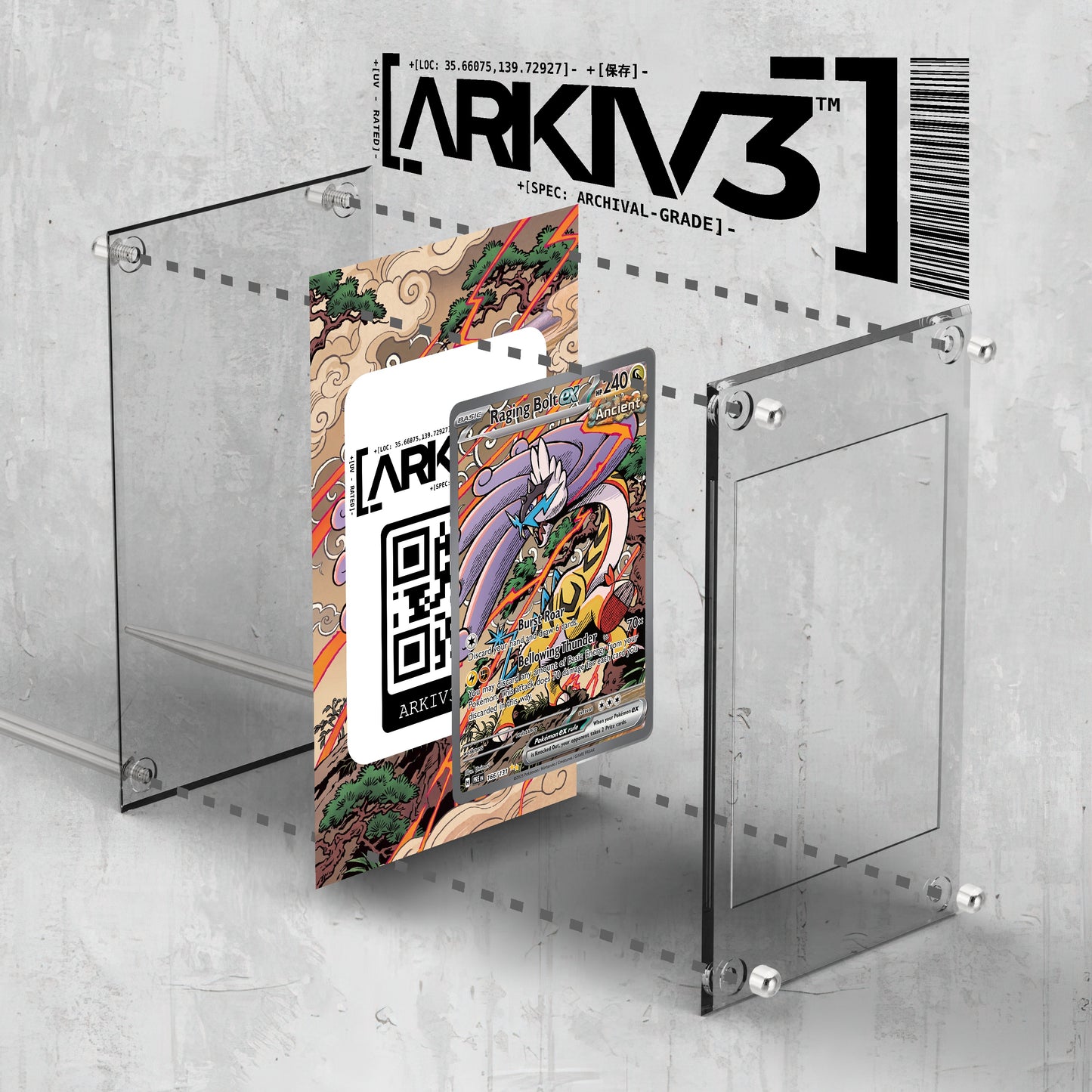 [UNIT: 166/131] // Raging Bolt ex Extended Art Display Case - Raw