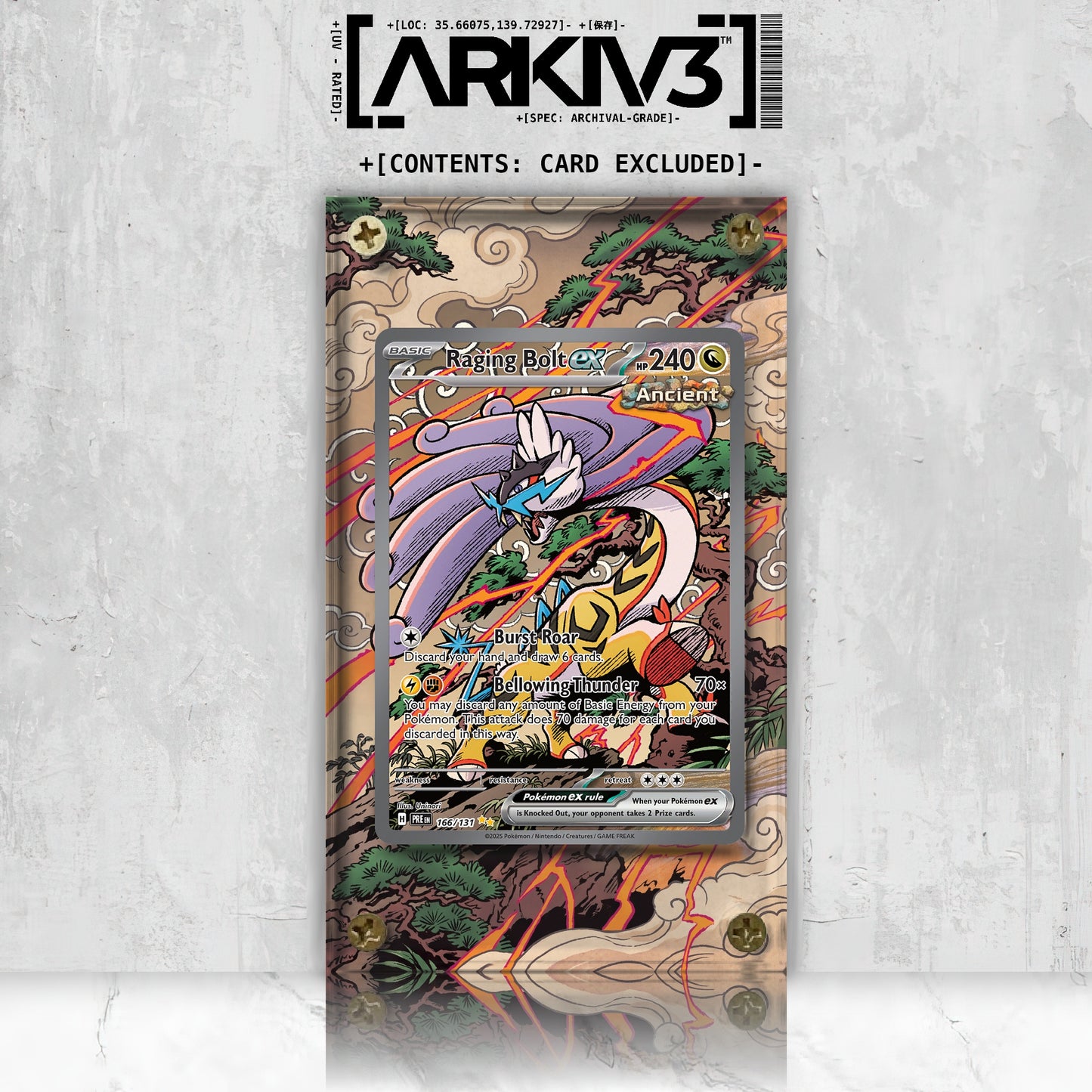 [UNIT: 166/131] // Raging Bolt ex Extended Art Display Case - Raw