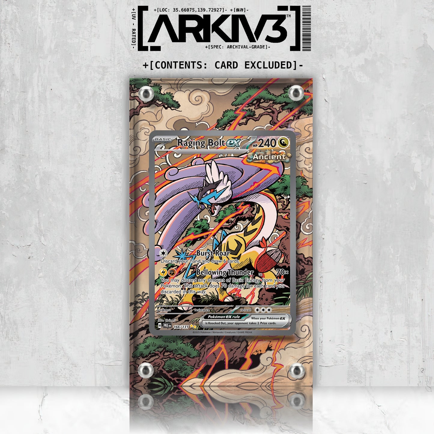 [UNIT: 166/131] // Raging Bolt ex Extended Art Display Case - Raw