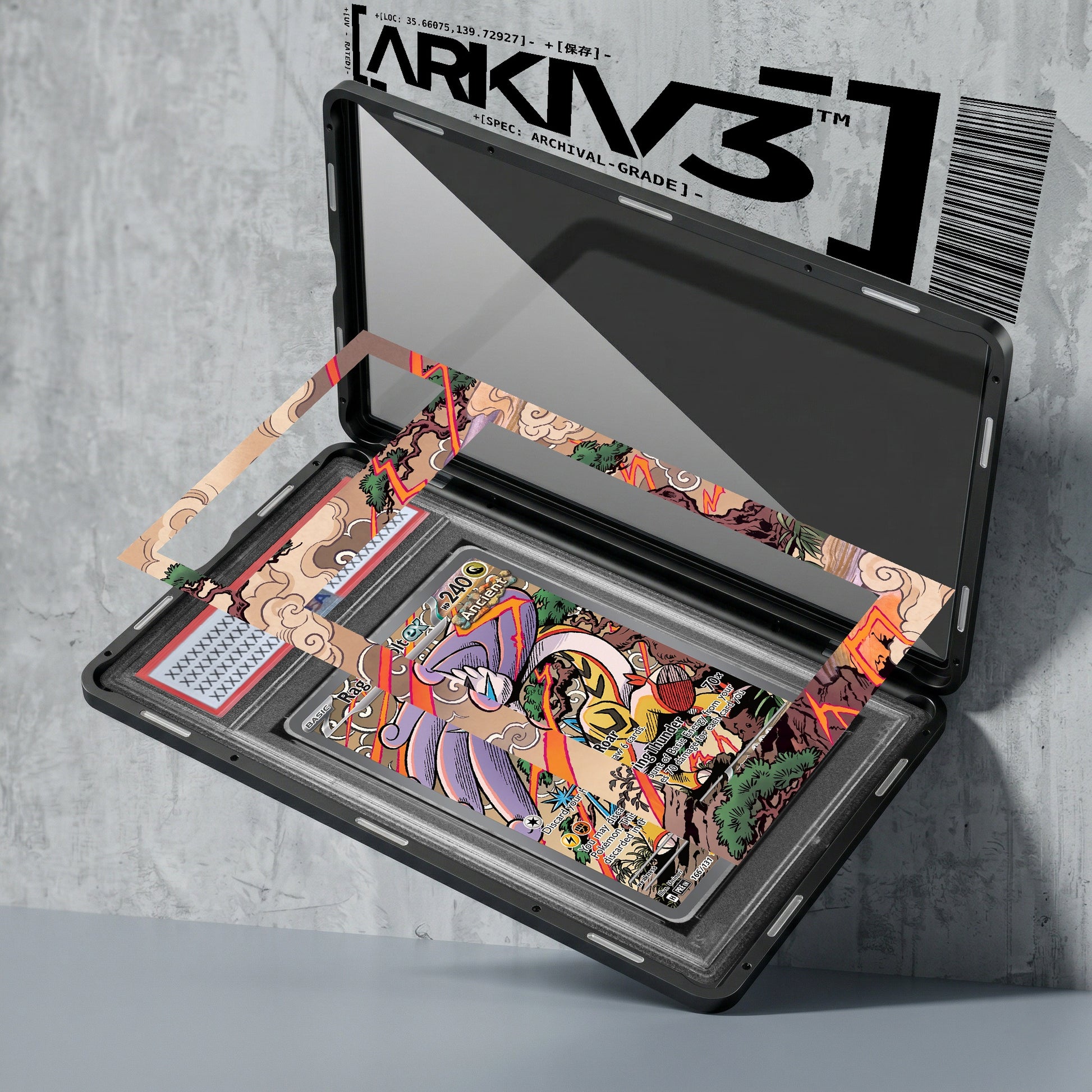ARKIV3 PSA graded exploded mockup