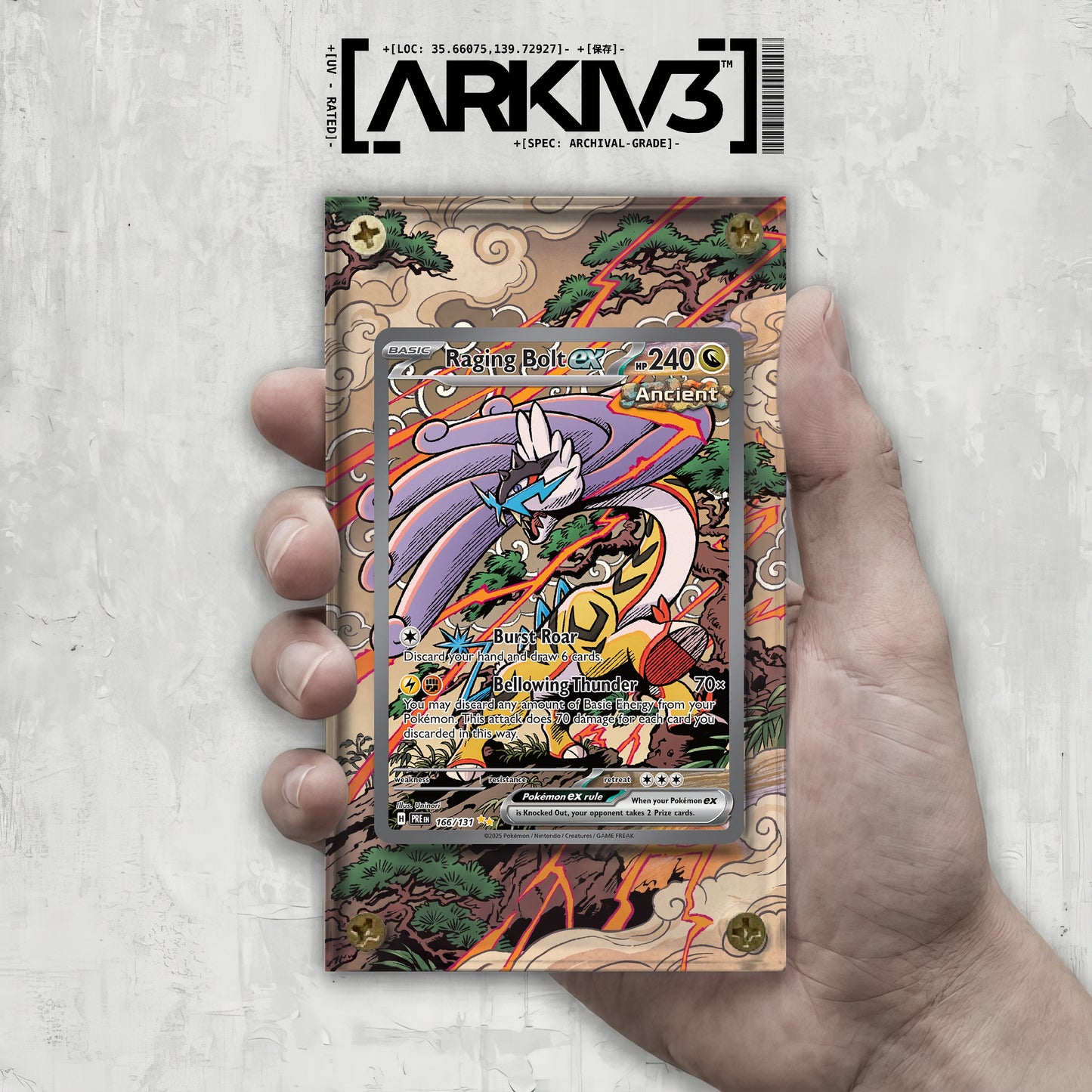 [UNIT: 166/131] // Raging Bolt ex Extended Art Display Case - Raw